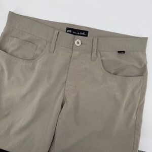 Travis Mathew Mens Tan Casual Golf Chino Pants Size 32 Khaki